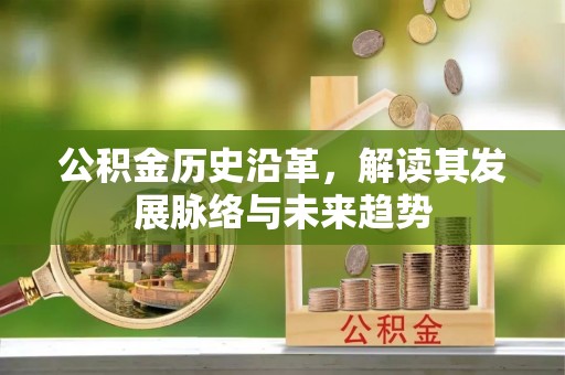 大荔公积金历史沿革，解读其发展脉络与未来趋势