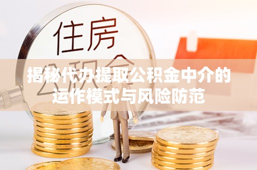 大荔揭秘代办提取公积金中介的运作模式与风险防范