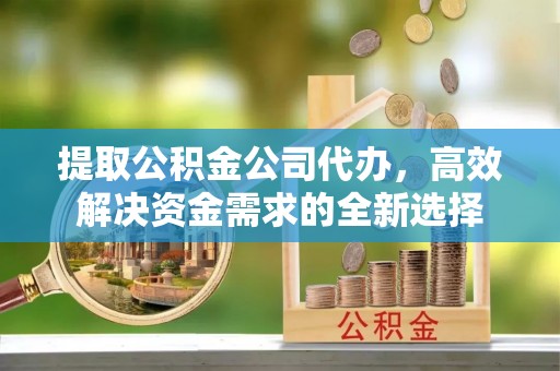 大荔提取公积金公司代办，高效解决资金需求的全新选择