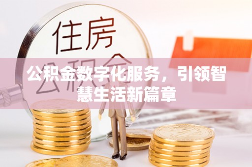 大荔公积金数字化服务，引领智慧生活新篇章