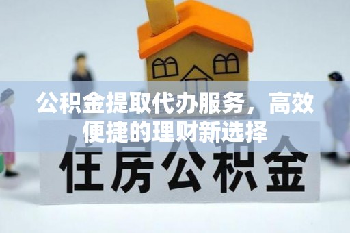 大荔公积金提取代办服务，高效便捷的理财新选择