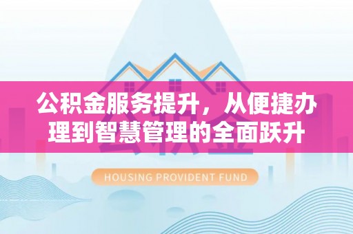 大荔公积金服务提升，从便捷办理到智慧管理的全面跃升