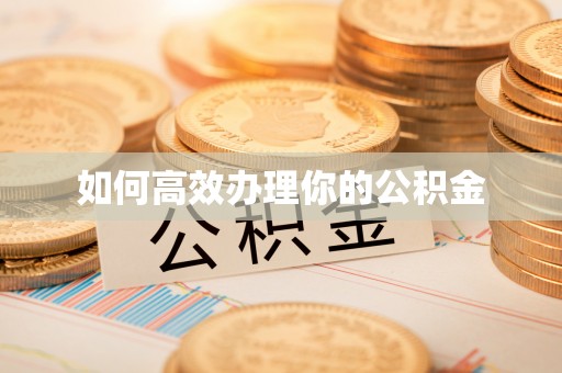 大荔如何高效办理你的公积金