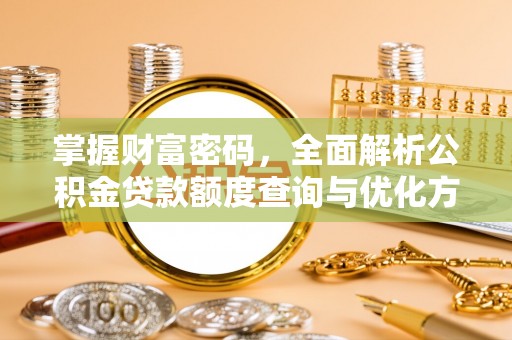 大荔掌握财富密码，全面解析公积金贷款额度查询与优化方案