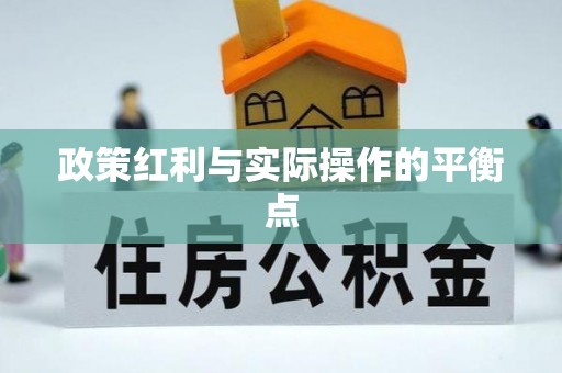 大荔政策红利与实际操作的平衡点