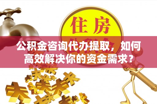 大荔公积金咨询代办提取，如何高效解决你的资金需求？