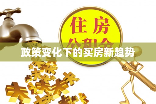 大荔政策变化下的买房新趋势