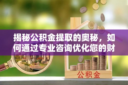 大荔揭秘公积金提取的奥秘，如何通过专业咨询优化您的财务规划