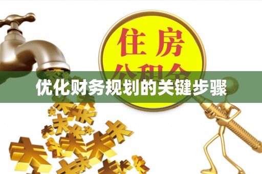 大荔优化财务规划的关键步骤