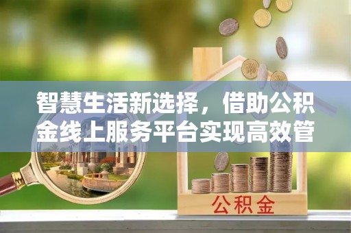 大荔智慧生活新选择，借助公积金线上服务平台实现高效管理