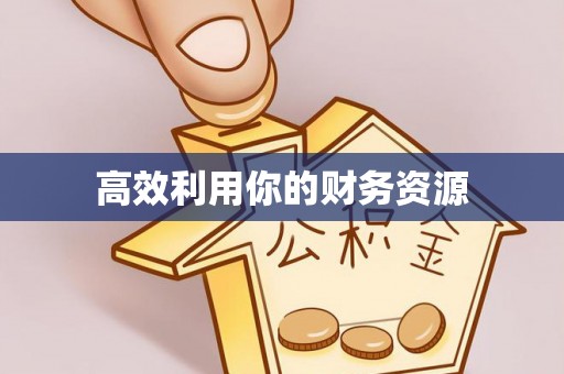 大荔高效利用你的财务资源