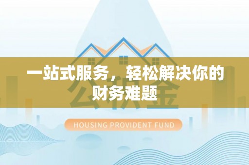 大荔一站式服务，轻松解决你的财务难题