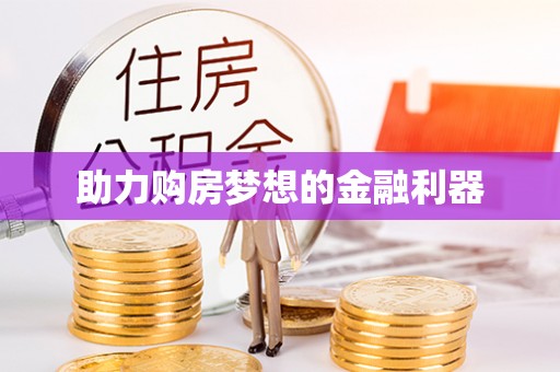大荔助力购房梦想的金融利器