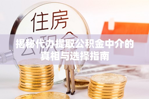 大荔揭秘代办提取公积金中介的真相与选择指南