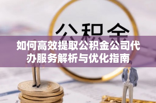 大荔如何高效提取公积金公司代办服务解析与优化指南