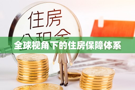 大荔全球视角下的住房保障体系